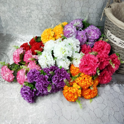 Букет гвоздики 50 см. Арт.1018